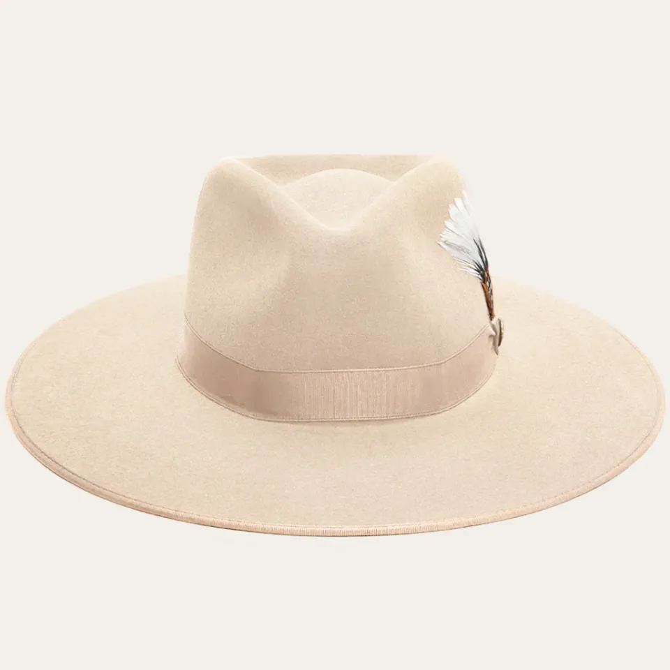 Outlet Stetson Midtown Wide Flat Brim Hat Black