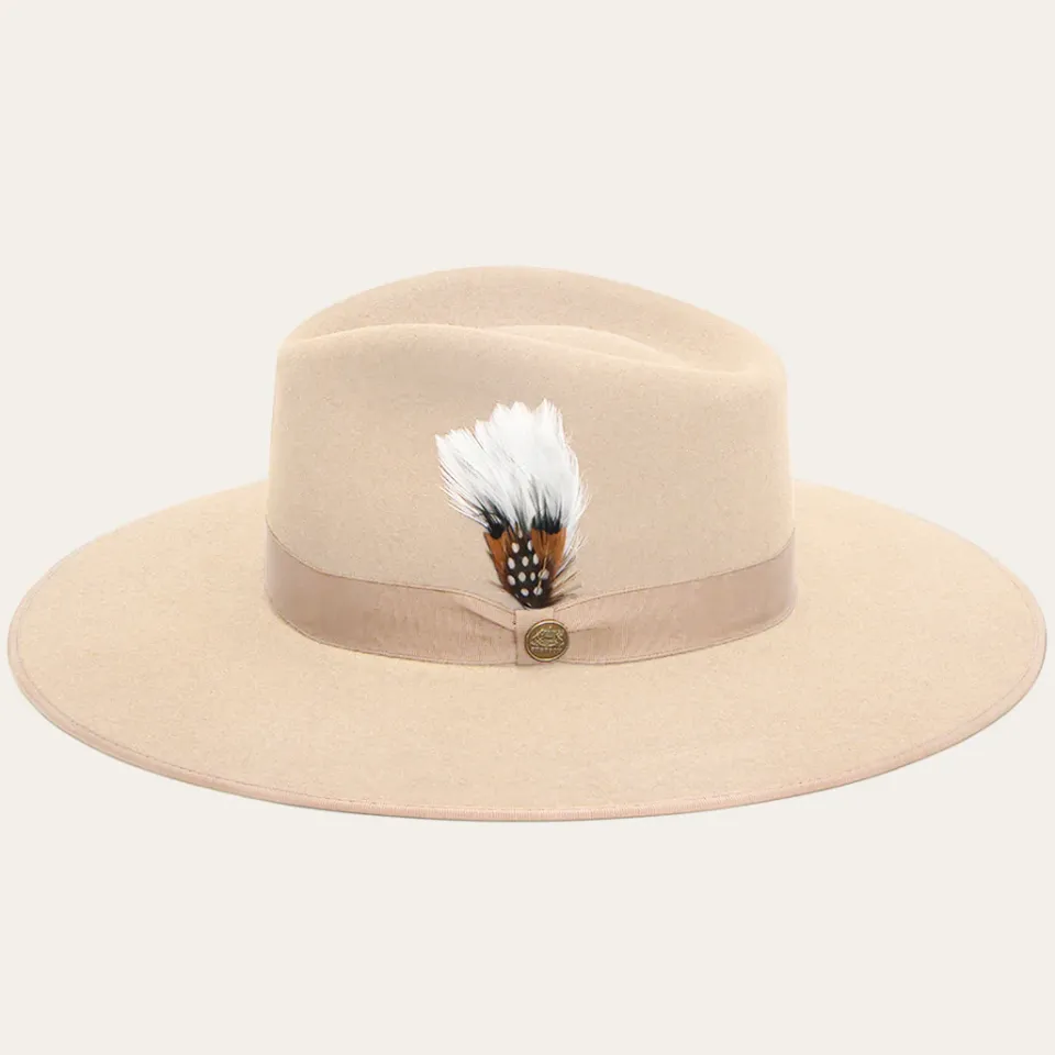 Outlet Stetson Midtown Wide Flat Brim Hat Black