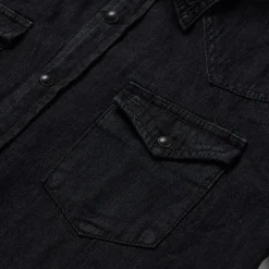 Sale Stetson Modern Denim Western Shirt Black