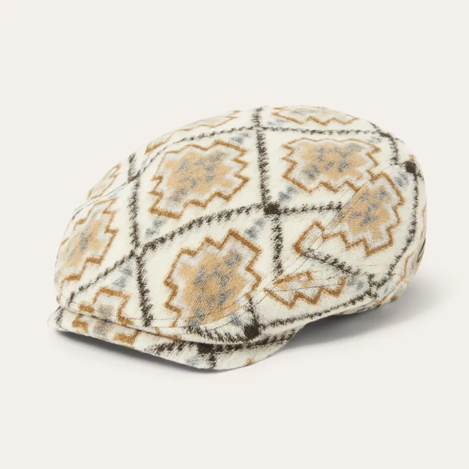 Hot Stetson Navajo Jersey Driver Cap Off White / Beige