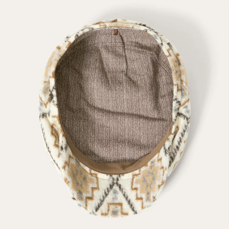 Hot Stetson Navajo Jersey Driver Cap Off White / Beige