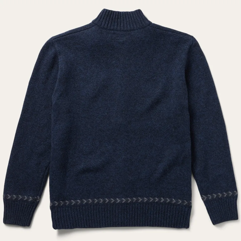 New Stetson Navy Aztec Cardigan Blue