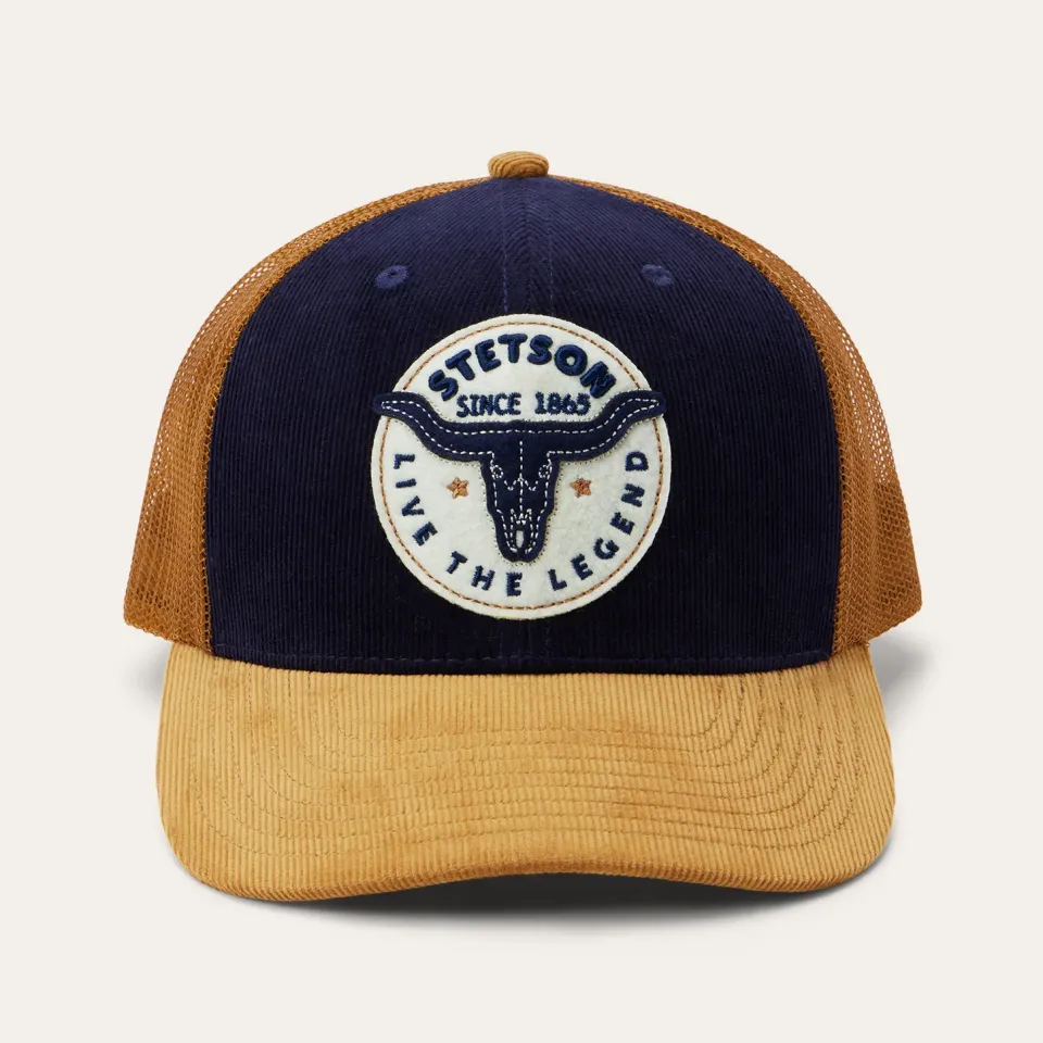 Best Stetson Longhorn Trucker Cap Navy