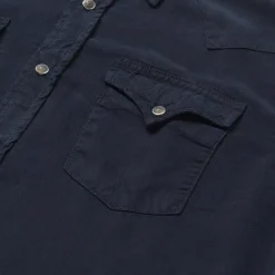 Best Stetson Navy Twill Shirt Blue