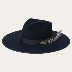 Online Stetson Night Sky Fedora Navy