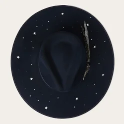 Online Stetson Night Sky Fedora Navy