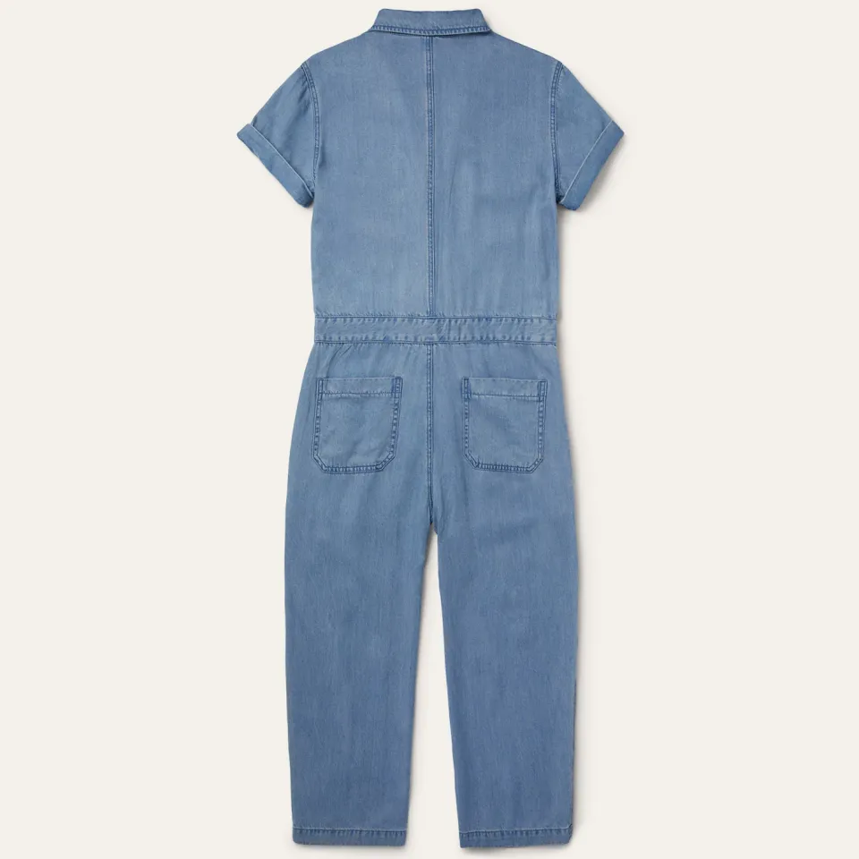 Discount Stetson Notch Collar Jumpsuit Blue