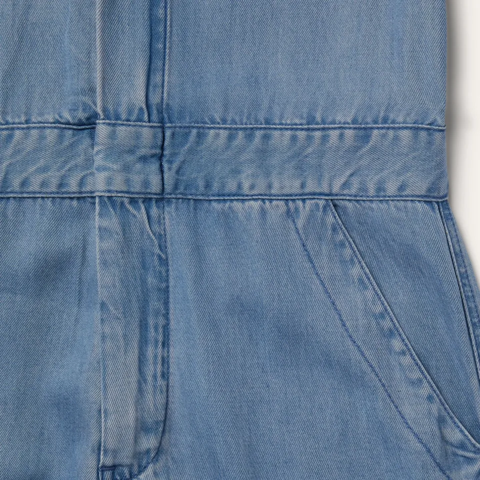 Discount Stetson Notch Collar Jumpsuit Blue
