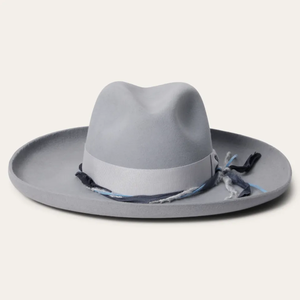 Outlet Stetson Oceanus Fedora Light Grey