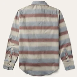 Clearance Stetson Ombre Stripe Twill Shirt Wine