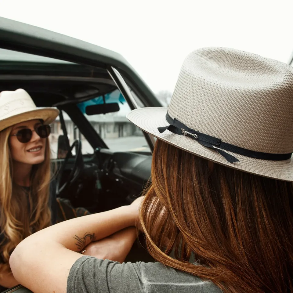 New Stetson Open Road Straw Hat Taupe