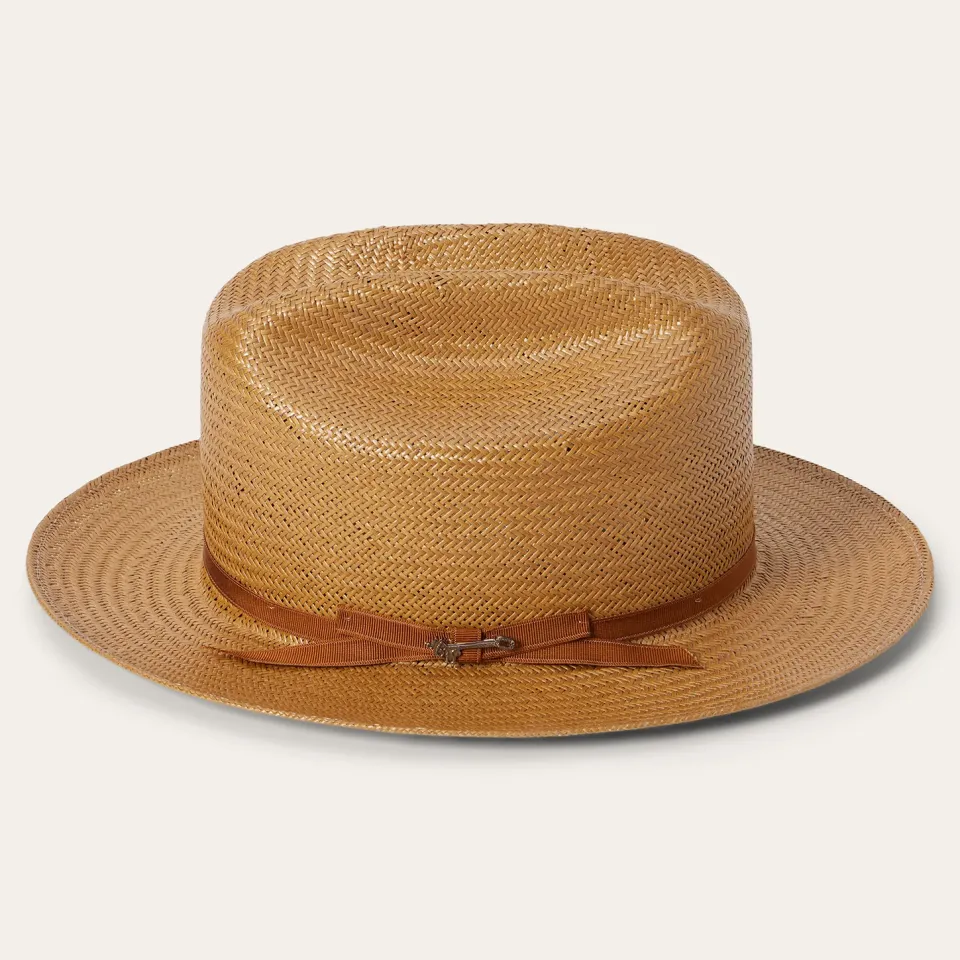 Discount Stetson Open Road Straw Hat Cognac
