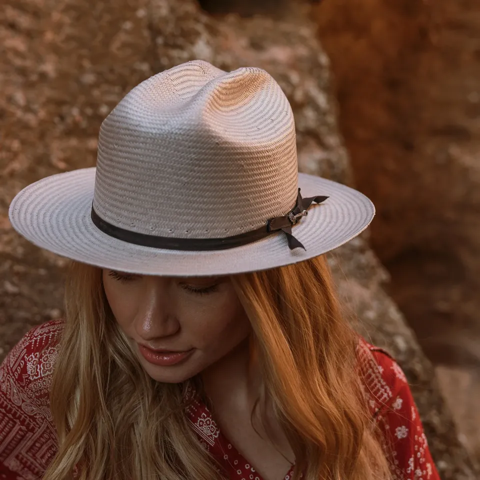 Hot Stetson Open Road Straw Hat Taupe