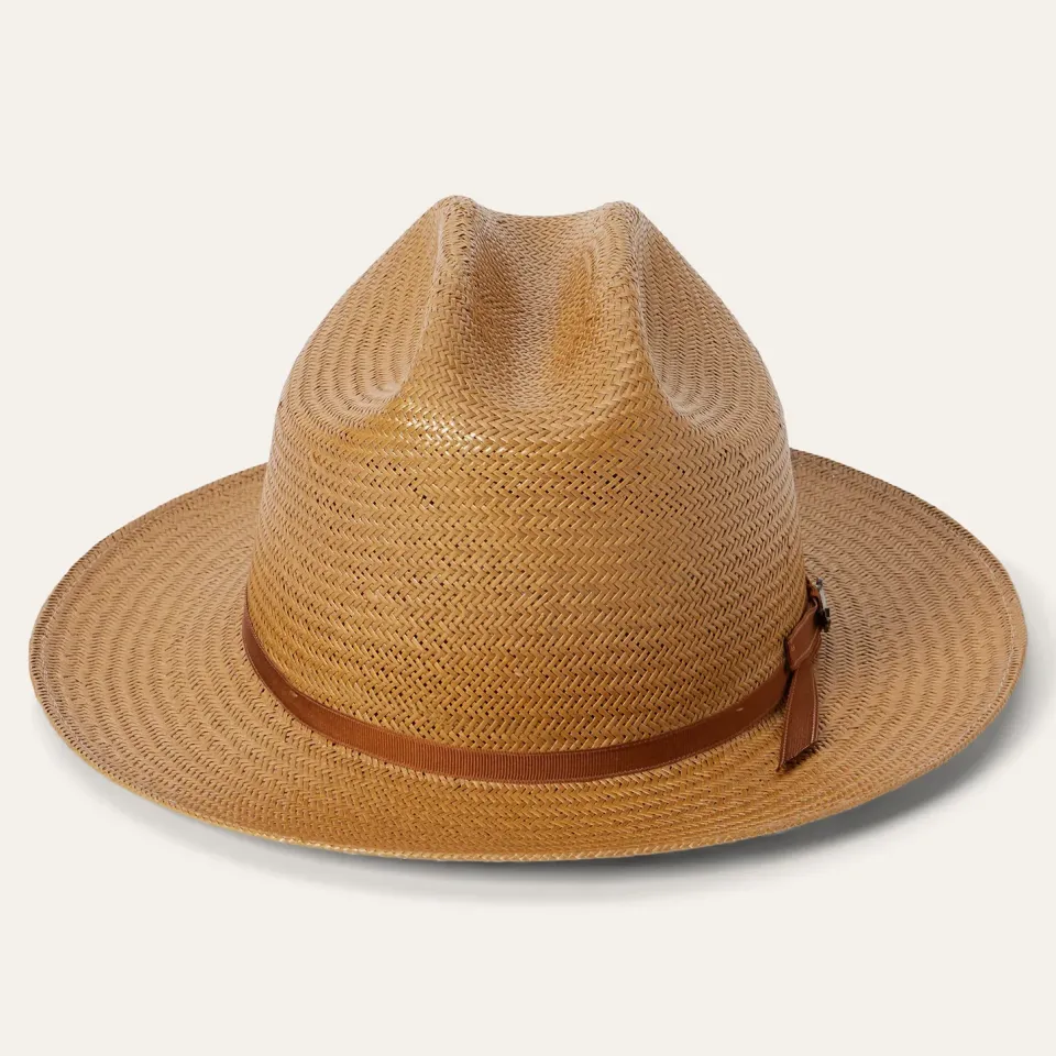 New Stetson Open Road Straw Hat Cognac