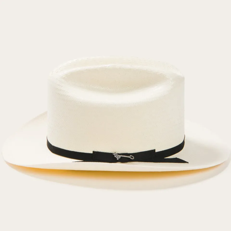 Stetson Open Road 6X Straw Cowboy Hat Natural