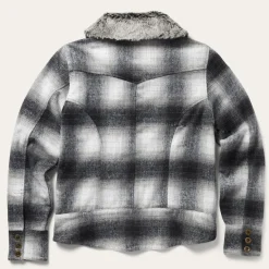 Stetson Plaid Cropped Jacket Black