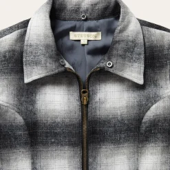 Stetson Plaid Cropped Jacket Black