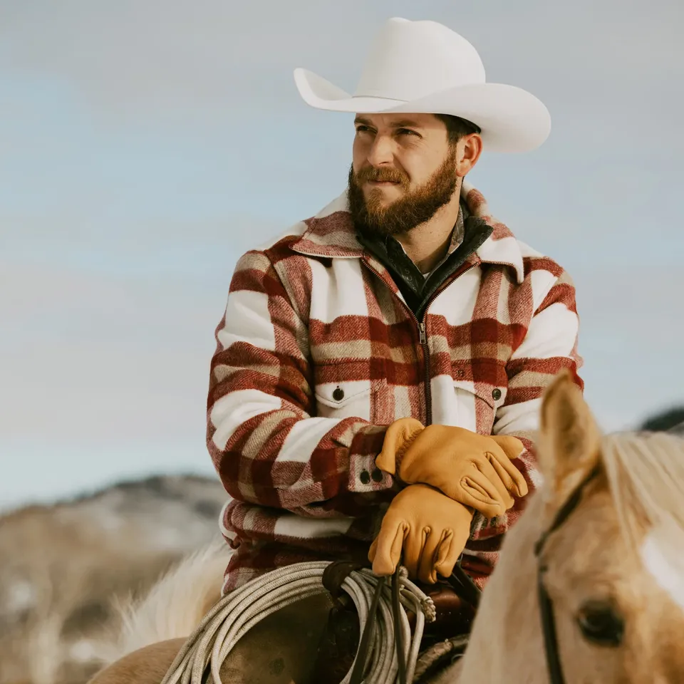 Online Stetson Plaid Lined Jac-Shirt Red