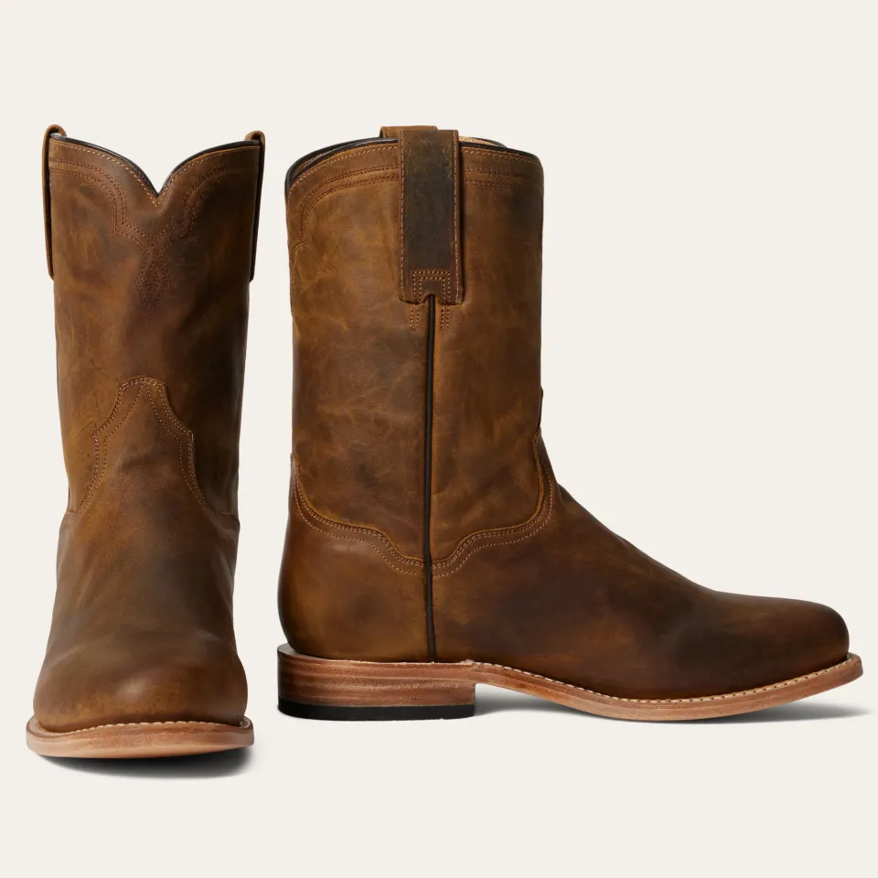Clearance Stetson Puncher Boots Oily Brown