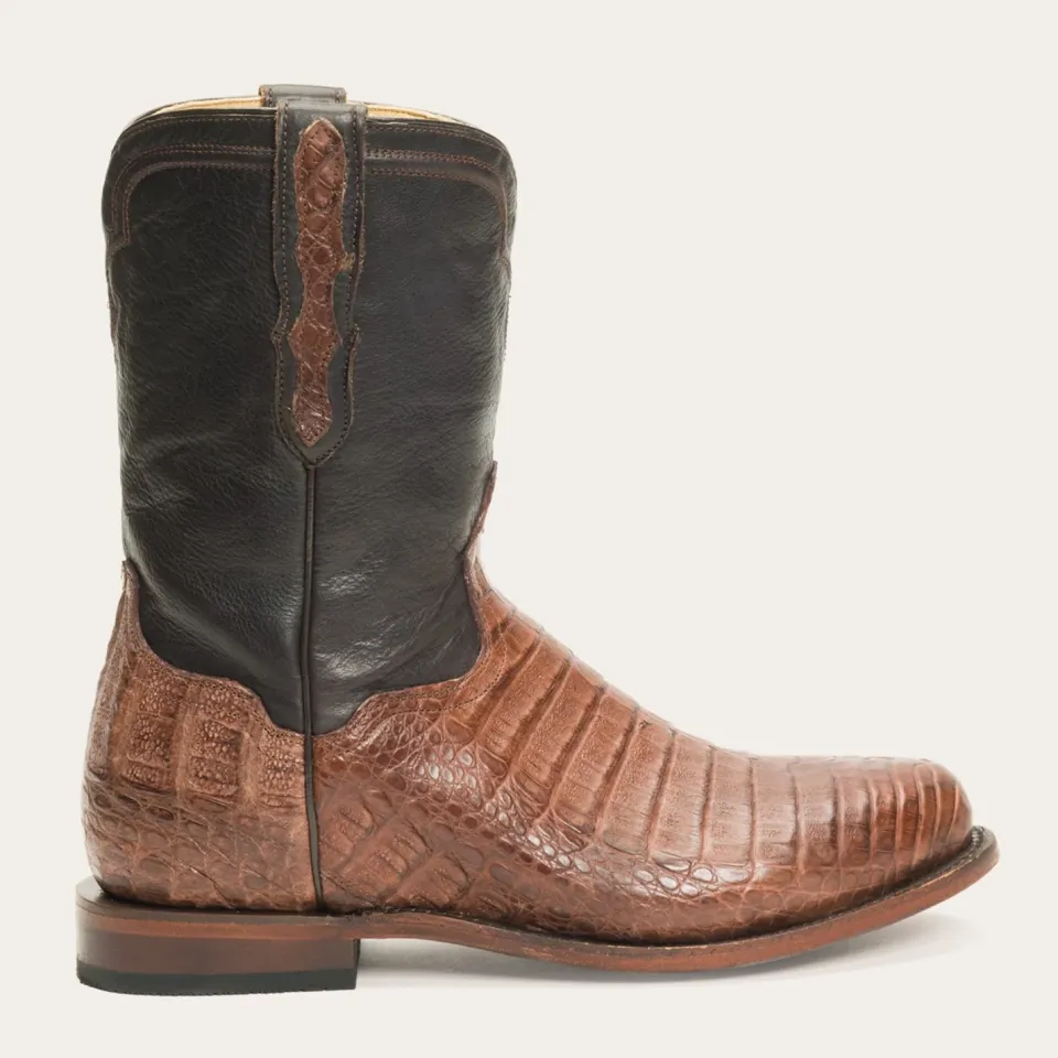 Clearance Stetson Puncher Exotic Boots Brown
