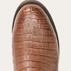 Clearance Stetson Puncher Exotic Boots Brown