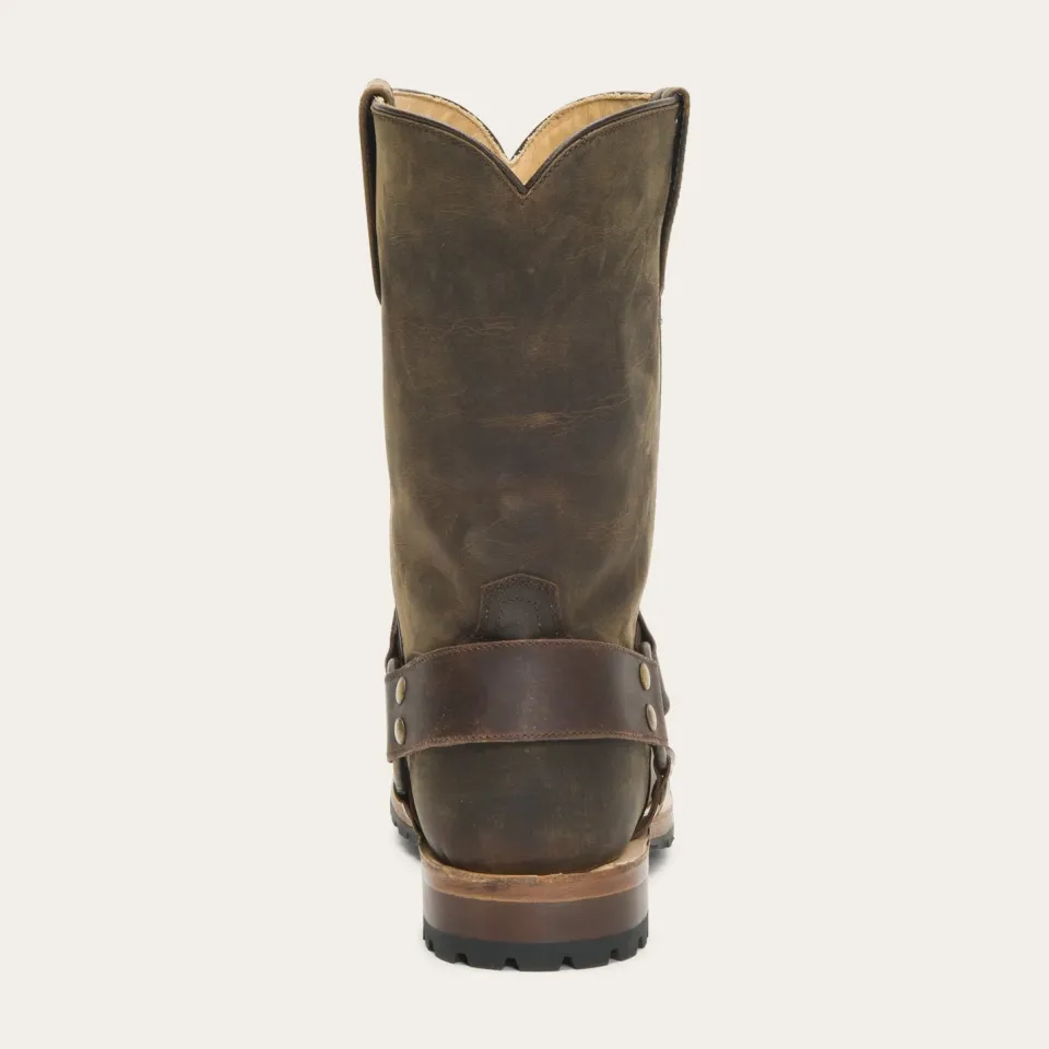 Hot Stetson Puncher Harness Boot Brown