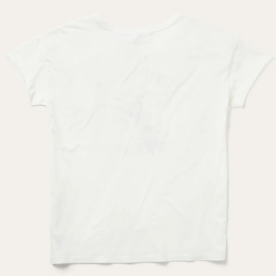 Clearance Stetson "Round Up" Vintage Tee White