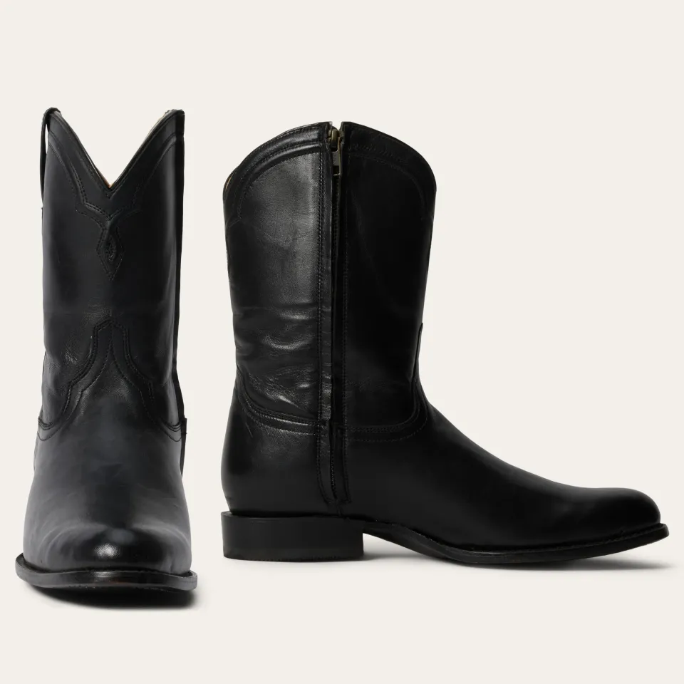 Outlet Stetson Rancher Zip Boots Black
