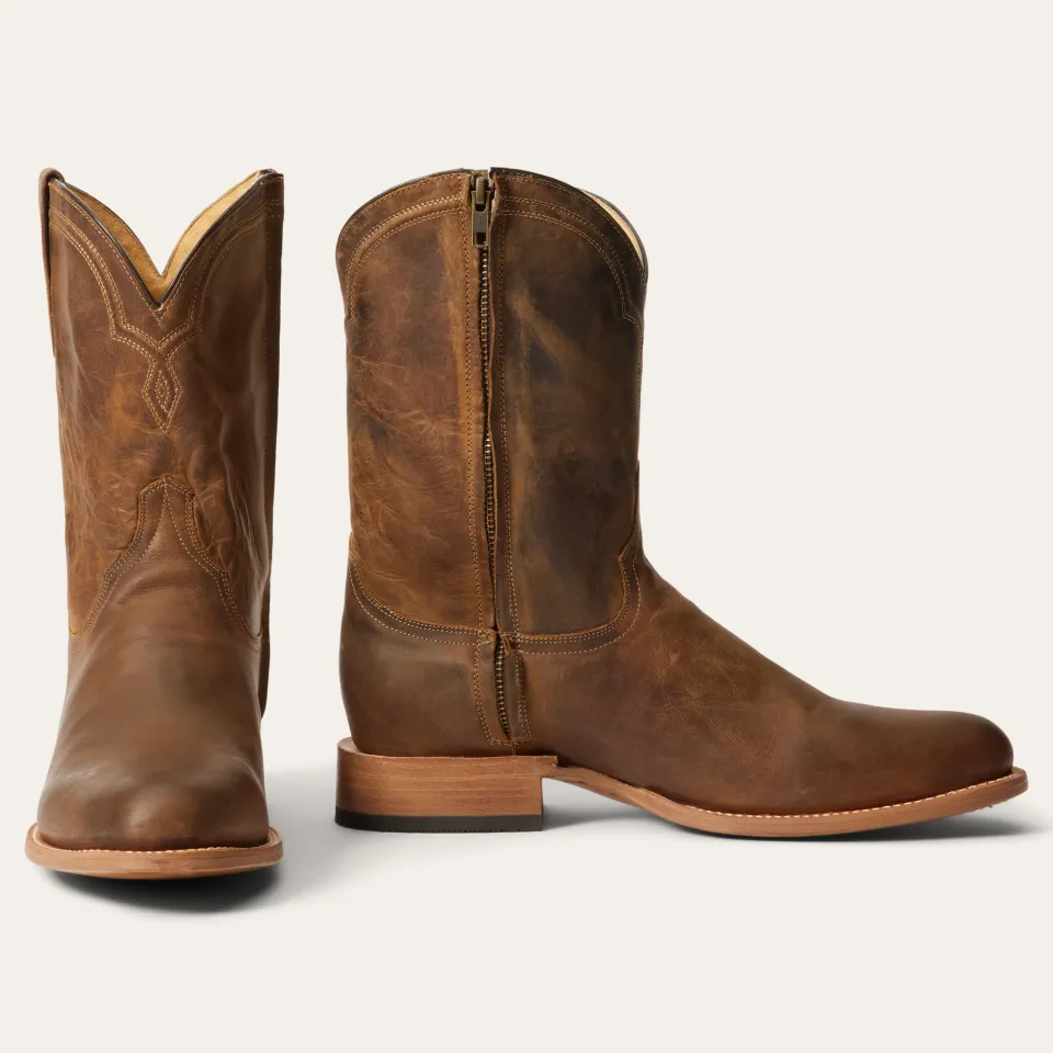 Hot Stetson Rancher Zip Boots Brown