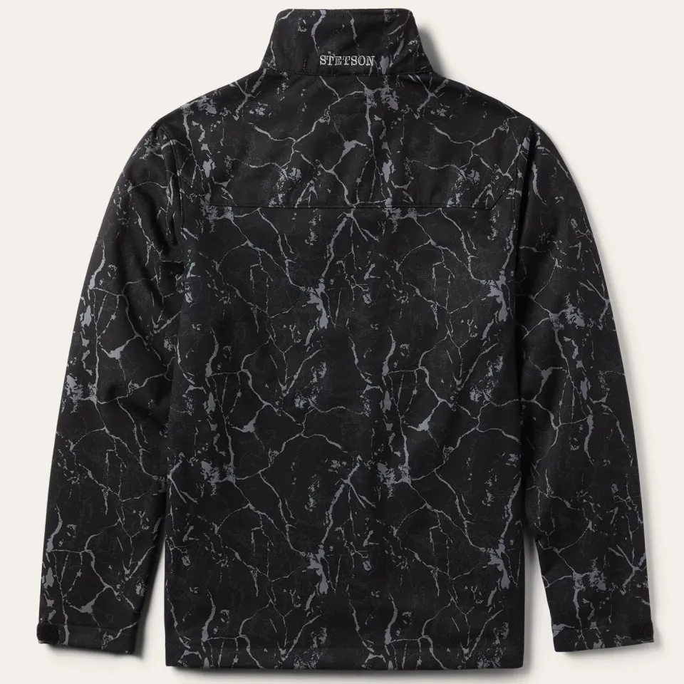 Discount Stetson Range Print Softshell Tech Jacket Grey