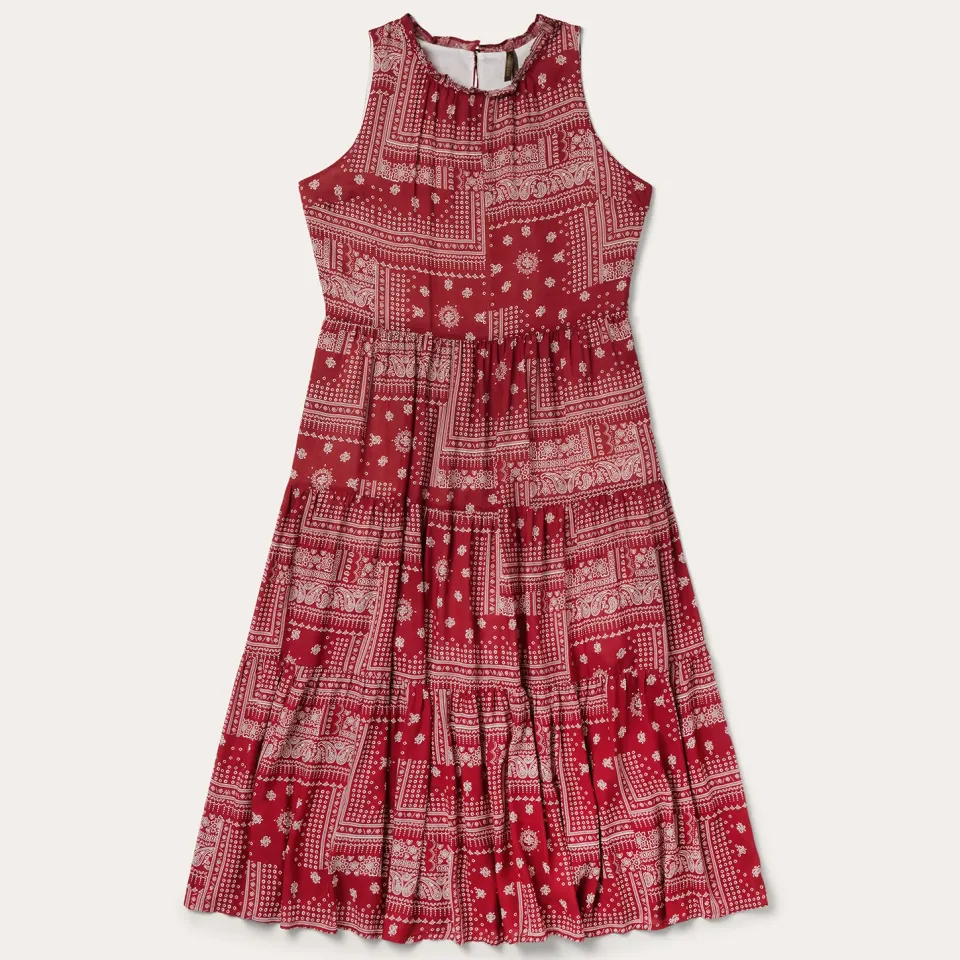 New Stetson Bandana Patchwork Dress Red