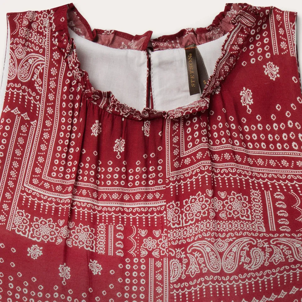 New Stetson Bandana Patchwork Dress Red