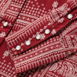 Clearance Stetson Bandana Patchwork Shirt Red
