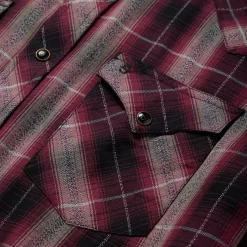Online Stetson Marl Plaid Western Shirt Red