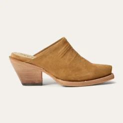 Clearance Stetson Reed Western Mules Tan