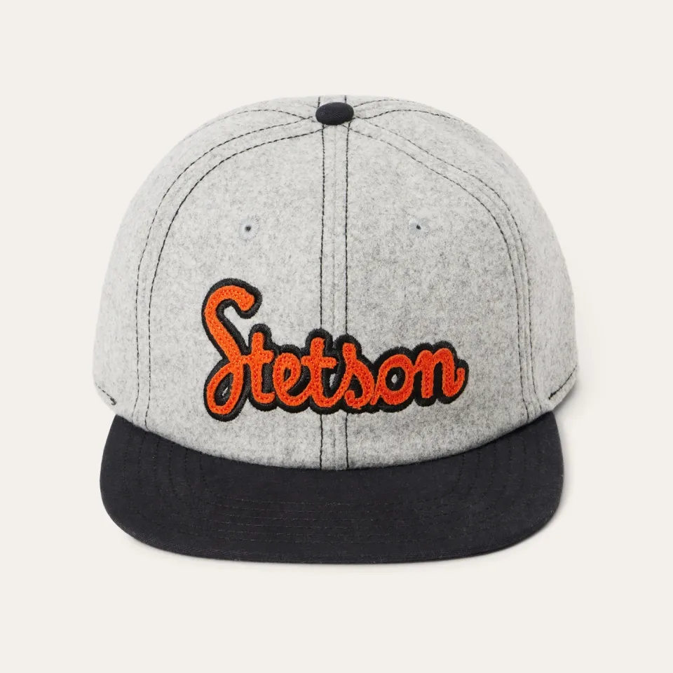 New Stetson Retro Script Baseball Cap Navy