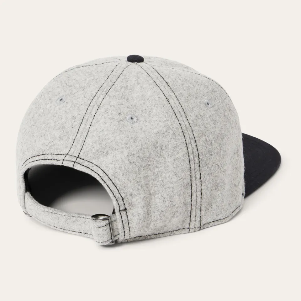 New Stetson Retro Script Baseball Cap Grey