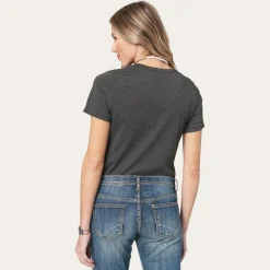 Stetson Riding Into The Sunset Graphic Tee Grey