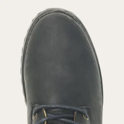 Clearance Stetson Sam Lace Up Leather Lug Boots Black