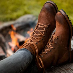 Best Stetson Sam Lace Up Oiled Suede Lug Boots Brown