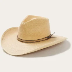 Stetson Sawmill Palm Leaf Western Hat Toasted