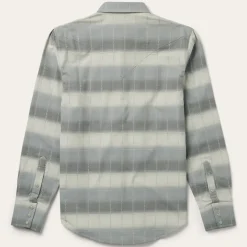 Sale Stetson Serape Dobby Twill Western Shirt Brown