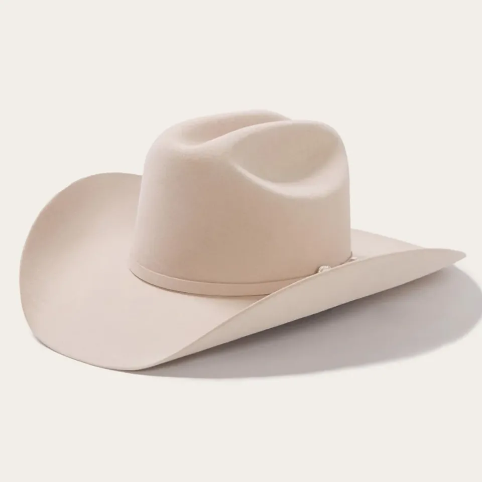 New Stetson Shasta 10X Premier Cowboy Hat Silverbelly