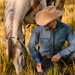 Hot Stetson Shasta 10X Premier Cowboy Hat Mist Grey
