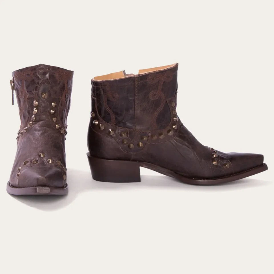 Online Stetson Shelby Sierra Studded Cowboy Boot Brown