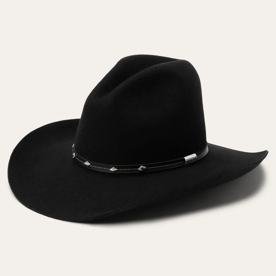 Online Stetson Silver Mine 4X Cowboy Hat Black