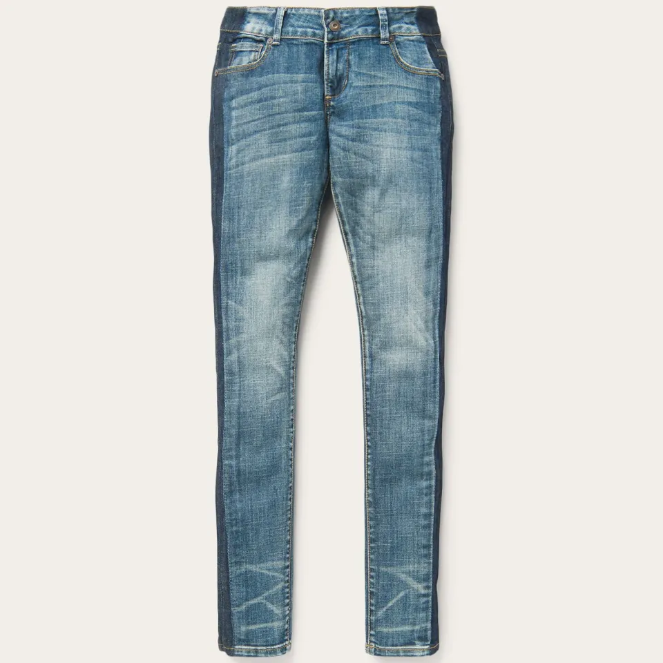 New Stetson Skinny Fit Stripe Leg Jean Blue