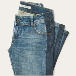 New Stetson Skinny Fit Stripe Leg Jean Blue