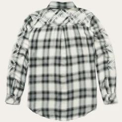 Best Stetson Smokey Ombre Plaid Shirt Grey
