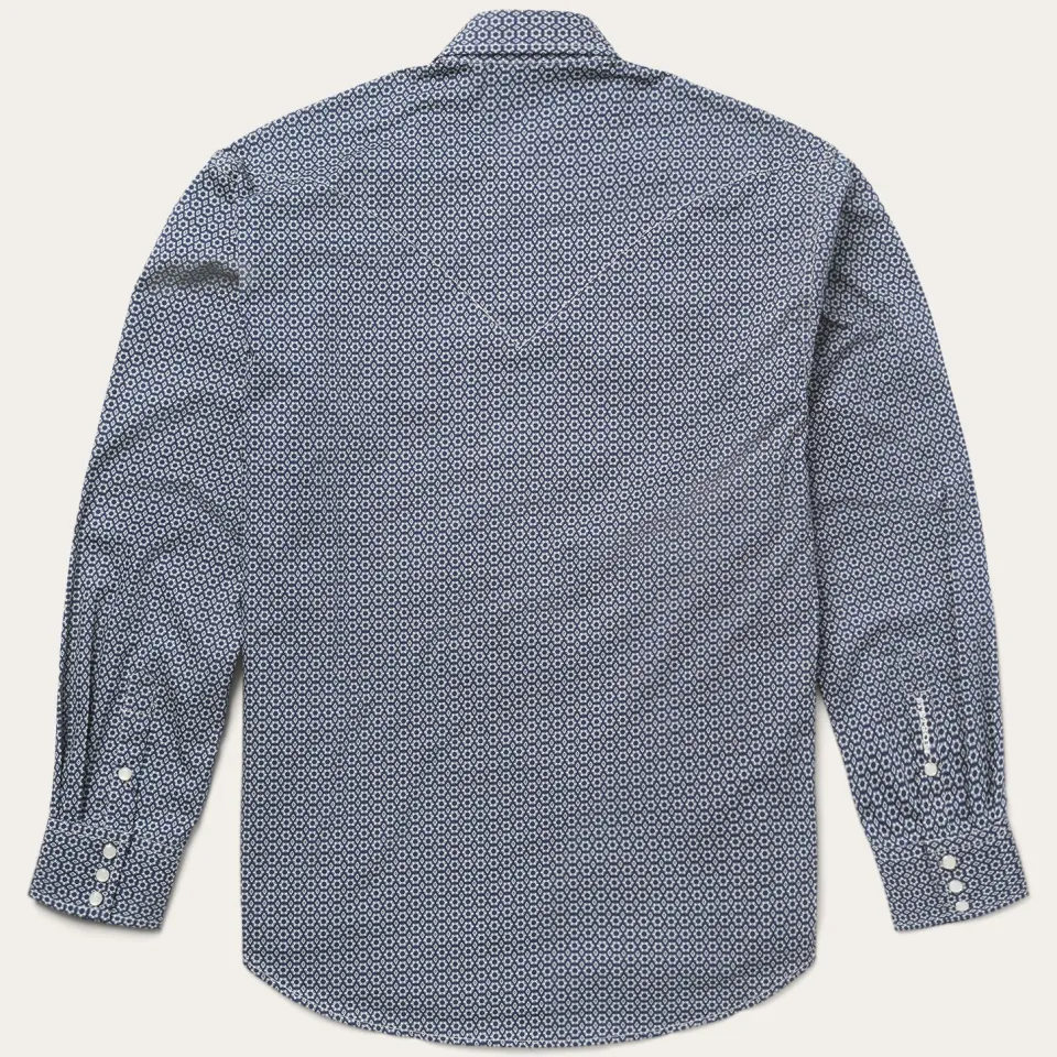 Best Stetson Snap Front Shirt in Deep Blue